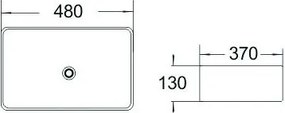 Keramické umývadlo MAXMAX MEXEN CATIA - biele, 21314800