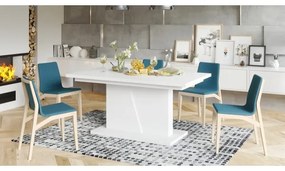 Rozkladací jedálenský stôl NINO biely