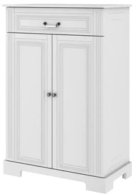 Komoda Ines elegant white 2-dverová s 1 zásuvkou