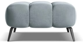 Svetlomodrá zamatová podnožka Nalu – Makamii