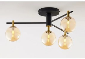 Jupiter 2031 - Prisadený luster FIGARO 4xG9/10W/230V čierna/zlatá/béžová