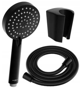 Mexen príslušenstvo - 1-bodový ručný sprchový set R-75, čierna, 785756052-70