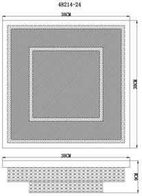 Globo 48214-24 - LED Stropné svietidlo CAKE LED/24W/230V