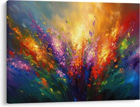 Obraz - Abstrakcia kvetov (70x50 cm)