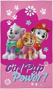 Detexpol Bavlnený froté uterák 30x50 cm - Labková patrola "Girl Pup Power"