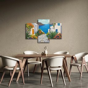 Obraz - Grécka ulička (90x60 cm)