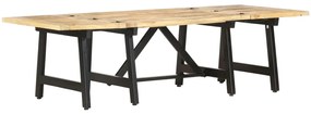 Rozkladací jedálenský stôl 160x70x45 cm masívne mangovníkové drevo 285841