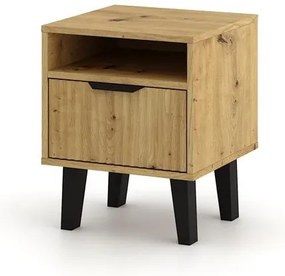 Nočný stolík Sacar 1 (dub artisan). Akcia -22%. Vlastná spoľahlivá doprava až k Vám domov. 1132482