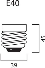 Diolamp SMD LED žiarovka High Performance MA120 66W/230V/E40/4000K/7300Lm/360°
