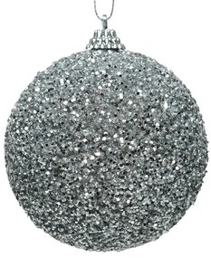 Guľa penová 8 cm strieborná 457669