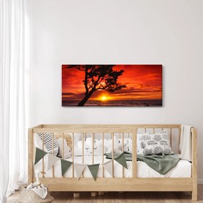 Obraz - Západ slnka (120x50 cm)