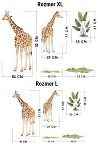 Nálepky na stenu Žirafy
