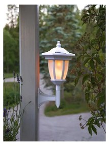 Biele vonkajšie solárne LED svietidlo Star Trading Flame