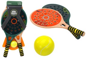 LEAN TOYS Sada 2 detských padelových rakiet s loptičkou