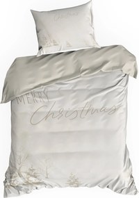 VIANOČNÉ OBLIEČKY Z MIKROVLÁKNA SNOWFLAKE 200X220 CM, 2 KS 70X80 CM VZOROVANÉ