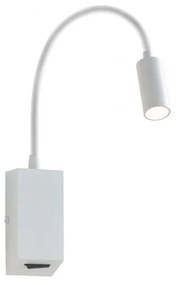 Redo 01-1193 - LED Flexibilná lampička HELLO LED/3W/230V biela