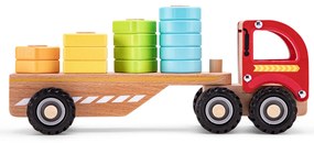 Drevený triediaci a stohovací kamión