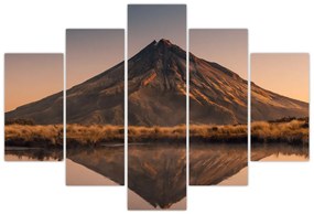 Obraz odrazu hory Taranaki, Nový Zéland (150x105 cm)