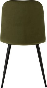 Zelená zamatová jedálenská stolička Chair Claire Green - 46*44*86cm