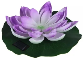 LED Lotus – fialový 28 cm