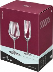 Crystalex poháre na sekt WATERFALL 190 ml 6 ks