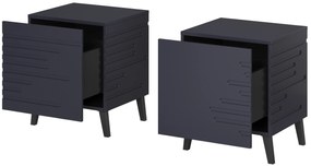 Cama Modrý nočný stolík Nova (2 ks)