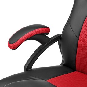 Kancelárska stolička Montreal – čierno/červená