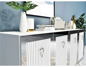 Skrinka Bare White and Silver