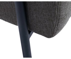Tmavosivé kreslo Trout – Unique Furniture