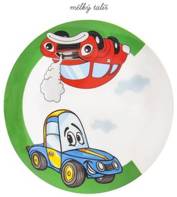 Detská porcelánová jedálenská súprava AUTO 3 ks