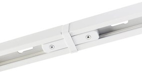 Moderný koľajnicový systém s 6 bielymi bodovými svetlami 1-fázový 200 cm - Iconic Jeana