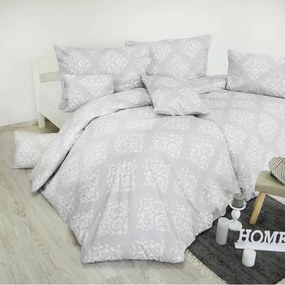 Obliečky bavlnené Atény sivé 140x200 + 70x90 EMI