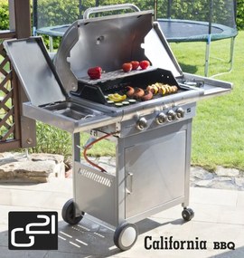 G21 Plynový gril  California BBQ Premium line, 4 horáky
