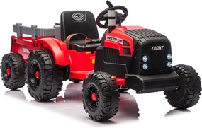 LEAN CARS CH9959B Batériový traktor s prívesom červený 24V