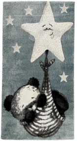 Detský koberec Kiddo A1083 blue, 160x230, modrá, detská izba, Vopi