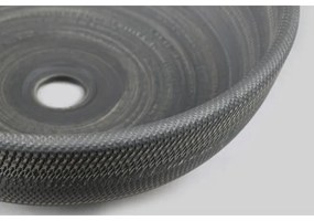 Sapho - Umývadlo na dosku PRIORI, priemer 41 cm, keramika/šedá