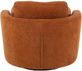 Červenooranzové kreslo Swivel - 100*109*89cm