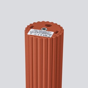 Stropné svietidlo Karbon, 1x okrovo červené kovové tienidlo, (40 cm)