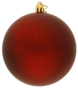 DECOLED Plastová guľa, 10 cm, bordová, 6x matná