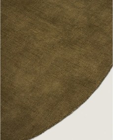 Zelený okrúhly koberec ø 200 cm Empuries – Kave Home