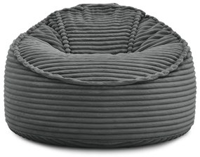 Tmavosivý menčestrový sedací vak Socrate – Bobochic Paris