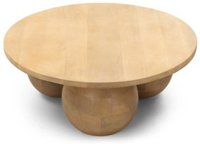 Konferenční stolek Agostino 70 cm mangové dřevo dub pískový