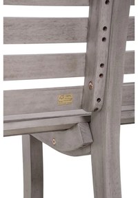 Sivá drevená záhradná lavica Mandalay – Garden Pleasure