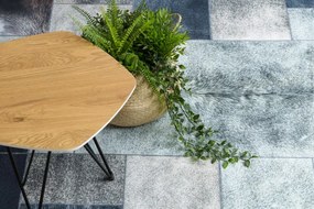 Koberec PATCHWORK 21719 čierny- imitácia kože krava