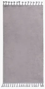Sivý koberec so strapcami PULLY 80x150 cm