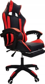 Herní židle s podnožkou KG104 červené
