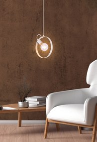 Candellux Biely závesný luster Nexo Ledea pre žiarovku E27 50101198