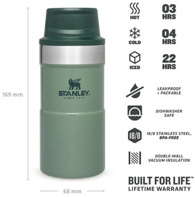 Zelený termo hrnček 250 ml – Stanley