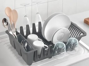 Odkvapkávač na riad Smartex, šedý%