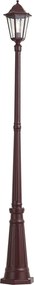 Klasická vonkajšia lampa tmavočervená 213 cm IP44 - Havana